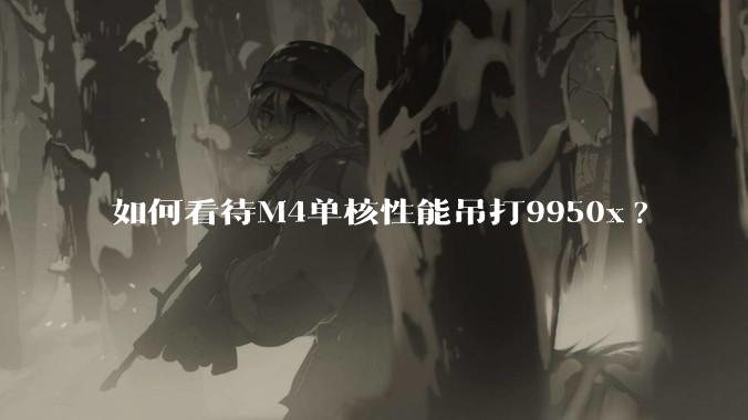如何看待M4单核性能吊打9950x?