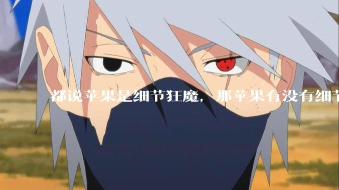 都说苹果是细节狂魔，那苹果有没有细节其实做的很差的点？