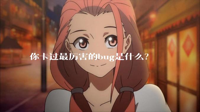 你卡过最厉害的bug是什么？